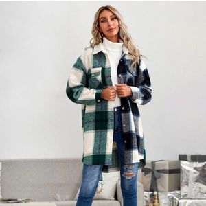 Plaid Button Down Overshirt